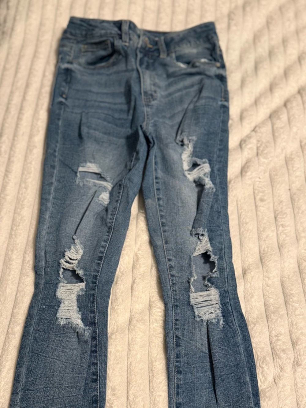 Blue Spice High-Rise Distressed Skinny Jeans - Never worn